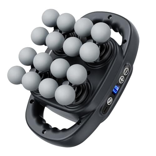 Jogfit 16 Head Massage Gun Deep Tissue, Back Massager for Athletes for Pain Relief, Multi Head Massage Gun with 3 Modes & 30 Intensities Silent Gifts for Men Women - Image 1