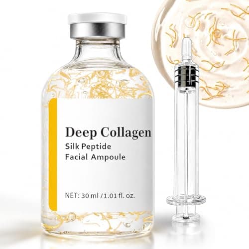 Silk Peptide Intensive Lifting Ampoule, Deep Collagen Serum, Copper Peptides, Instant Face Lift, Smooth-Looking Skin for Skincare, 1.01 Fl Oz / 30ML - Image 1