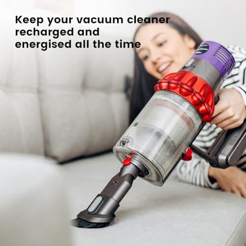 OHZHAO V8 Battery Replacement Compatible with Dyson V8 Animal/Fluffy/Absolute/Motorhead/V8 Plus Cordless SV10 Carbon Fibe Vacuum Cleaner, 80 Minutes Long-Lasting Stable Operation 25.2V Battery - Thumbnail 6