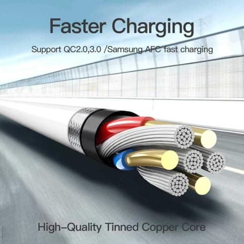 USBA to Type C Cable 3FT, 4Pack USB A to USB C Fast Cable Type-C Charging Cable Type C Cord for Car Carplay Compatible with iPhone 17/16/15 Samsung Galaxy S25/S24 iPad Pro (usba to c Cable, 3FT) - Thumbnail 6