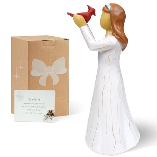 Eluviora Sympathy Gifts for Loss of Loved One: 5.5" Cardinal Gifts for Women - Sympathy Gift for Loss of Mother Baby - Hand-Painted Bereavement Memorial Gifts for Lover and Friend - Image 1