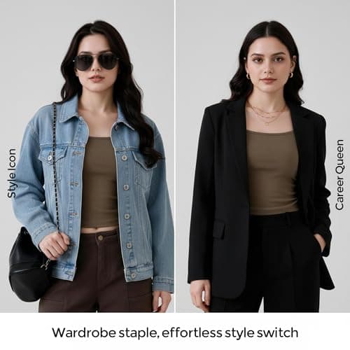 FMAOHFE Tank Tops for Women Square Neck Double Lined Camisole, Basic Adjustable Spaghetti Strap Sleeveless Summer Cami Shirts Mocha - Thumbnail 4