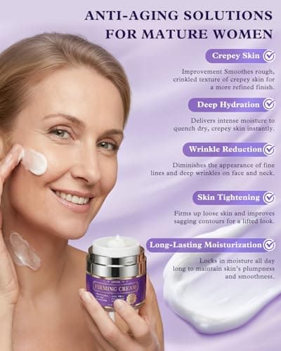 UKVOA Retinol Neck & Face Wrinkle Cream for Women, Neck Cream for Tightening and Firming, Anti Aging Skin Care with Collagen & Hyaluronic Acid, Instant Face Lift Cream 1.7 Fl Oz - Thumbnail 3