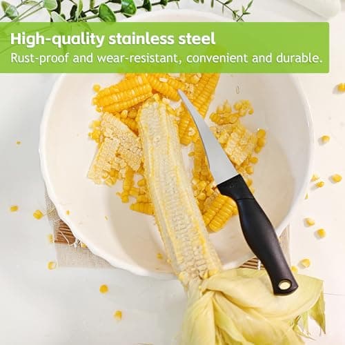 Corn Peeler,Corn Stripper Tool,Corn knife for corn removal,Corn Cutter,Corn Peeling Knife,Corn Scraper,Quick Corn Grain removal, Kitchen Multifunctional Knife（1Pcs） - Thumbnail 6