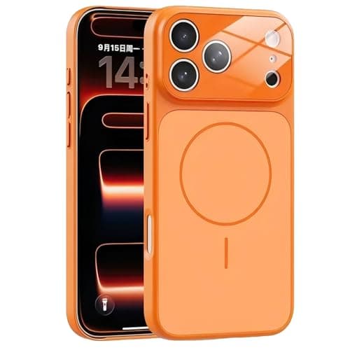 WDQQ iPhone 17 Pro Max Case, Compatible with MagSafe, Integrated Camera Control Button, Shockproof Military-Grade Protection, Case for iPhone 17 Pro Max 6.9 Inch, Orange - Image 1
