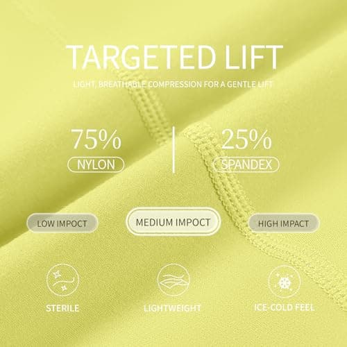 AMLEER High Waisted Full Length Leggings with Pockets for Women, Tummy Control 4-Way Stretch Moisture Wicking Yoga Workout Leggings, Neon, X-Large - Thumbnail 6