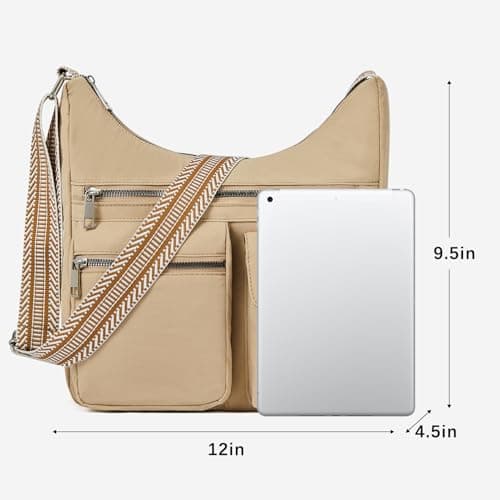 CLUCI Travel Purses for Women, Waterproof Nylon Crossbody Bags for Woman Trendy, Anti Theft Shoulder Handbags for Ladies - Thumbnail 4