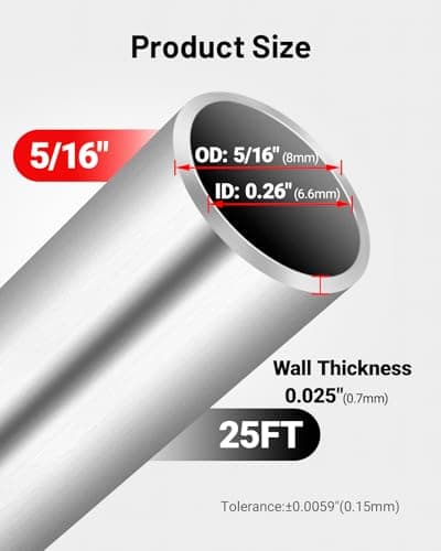 EVIL ENERGY 5/16" OD Aluminum Fuel Line Hard Line Kit 25FT, 1060 Grade Aluminum Tubing Coiled - Thumbnail 2