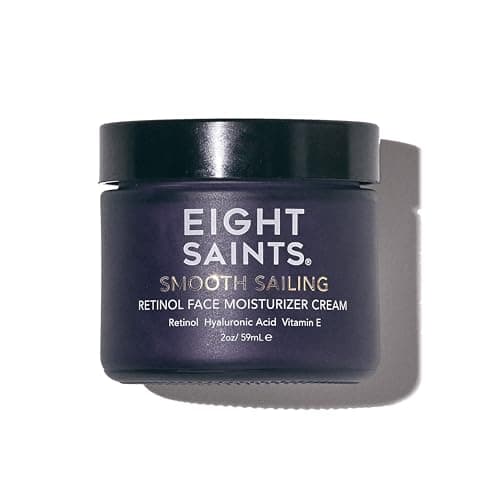 Eight Saints Retinol Facial Moisturizer Cream, For Firming Face, Neck & Eye Wrinkles and Lines, Deep Hydrating Lotion, Fragrance-Free, 2 Ounces