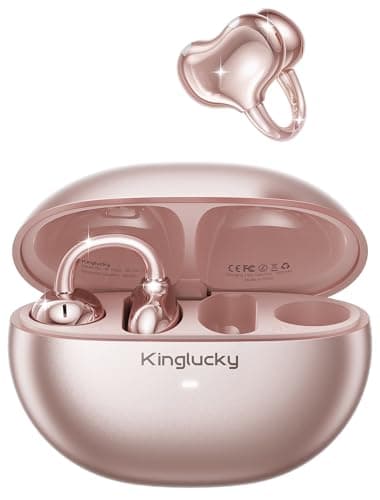 Kinglucky Upgraded Clip-On Earbuds, Open Ear Earbuds Comfortable Secure Fit