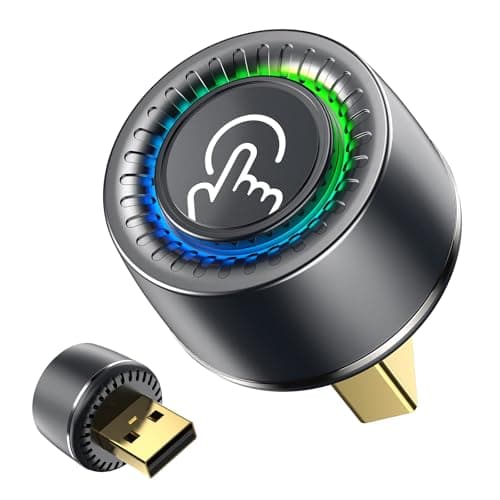 Wireless CarPlay Adapter for iPhone, 1-Click Switch for 2 Phones, Plug & Play, No Delay, Converts Wired to Wireless Car Play Dongle, Fast Stable for Cars 2016+ with Apple CarPlay & Android Auto Grey