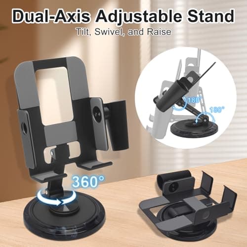 Diesisa Nail Drill Machine Holder - Nail Drill Holder Stand - 360° Rotatable - with Pen Holder - Portable Nail Desk Organizer - Professional Manicure Tool Organizer for Nail Techs Salon & Home Use - Thumbnail 4