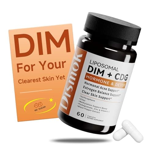 DIM Supplement 400 mg | Advanced Liposomal Multi-Action Complex for Estrogen Balance in Women & Men | Supports Hormonal Acne, Healthy Estrogen Metabolism & Clear Skin | Third-Party Tested - Image 1