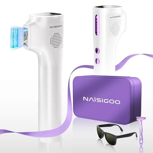 NAISIGOO Laser Hair Removal Device for Women and Men, IPL Painless Sapphire with 40F Ice-Cooling System, Safe, Long-Lasting Hair Removal for Home, Face, Legs, Back, Bikini Line - Image 1
