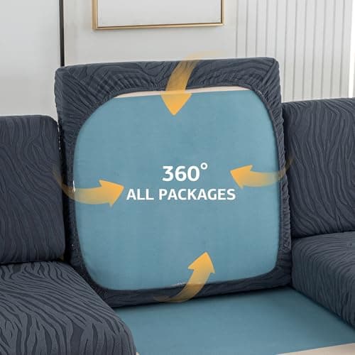 UWWGKK Modular Sofa Cover Sectional Couch Slipcovers for Dogs Pet Friendly - Thumbnail 2