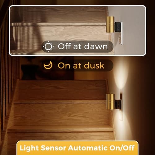 L LOHAS LED Night Light,Dimmable Night Lights Plug into Wall, 2 Pack Automatic Nightlight with Light Sensor, 3000K Soft White 0-100LM Modern Nightlight for Kids Bedroom Hallway - Thumbnail 6