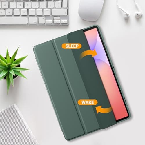 ProCase Smart Case for Galaxy Tab S10 Lite/S10 FE/S9 FE 10.9-Inch with S Pen Holder, Trifold Stand Folio Cover with Soft TPU Back for 10.9" Galaxy Tab S10 Lite/S10 FE/S9 FE -Mgreen - Thumbnail 5