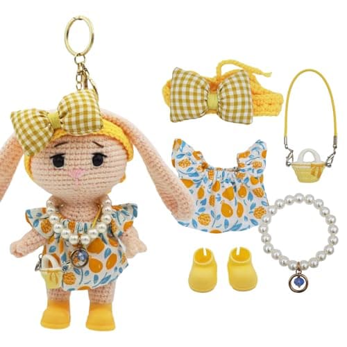 POPNANA Doll Clothes Set for 15-17cm (No Doll) F (Yellow)