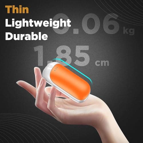 Lerat 2 Pack Hand Warmers Rechargeable, Portable Electric Hand Warmers Reusable, Portable Pocket Heater, Gifts for Men Women Kids, Hunting, Golf, Camping Accessories - Thumbnail 2