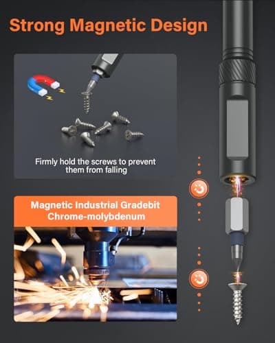 24 in 1 Magnetic Ratchet Screwdriver Set, DIY Mini Screwdriver Set, Multi Bit Magnetic Drive Set with Detachable Ratchet Handle, Portable Precision Repair Tool Kit for Furniture Computer Bicycle - Thumbnail 4