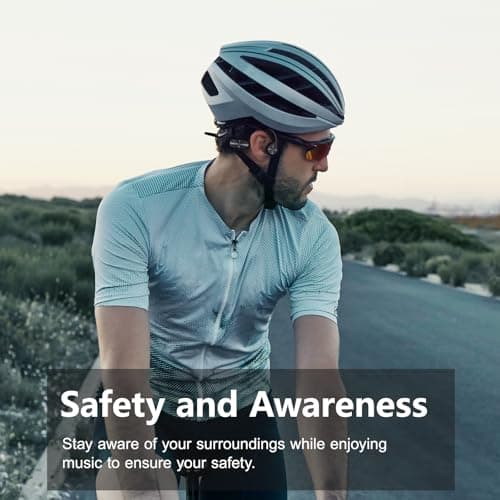 Bone Conduction Headphones for Swimming, IPX8 Waterproof Swimming Headphones with 32GB MP3 Memory and Bluetooth 5.4, Underwater Earbuds Secure Fit Open Ear Sports Headphones for Running, Cycling - Thumbnail 6