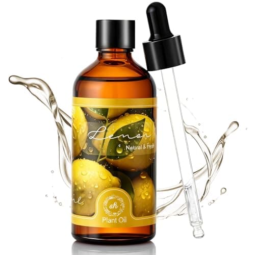 Essential Oil Lemon 3.38 fl oz with Glass Dropper, Pure Fragrance Oils - Image 1