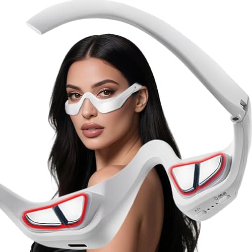 Under-Eye Red Light Therapy Device with Microcurren, 3D Contour Eye Massager for Dark Circles, Eye Bags & Wrinkles, Rechargeable Under Eye Treatment Device for Puffiness and Fine Lines - Image 1