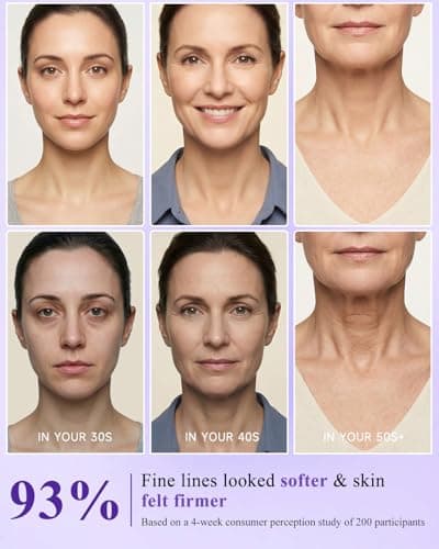 UKVOA Retinol Face and Neck Firming Cream - Fast-Acting Anti Wrinkle Treatment for Women, Firming Moisturizer with Collagen & Hyaluronic Acid, Tightens Sagging Skin, 1.7 Fl Oz - Thumbnail 3