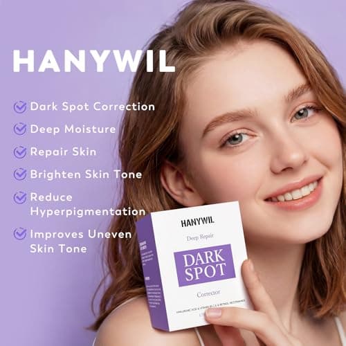 HANYWIL Dark Spot Remover for Face & Body, Remedy for Dark Spots with Natural Ingredients, Dark Spot Corrector Cream and Serum for Skin Care, Treats Freckles, Melasma, Sun Spots, Women & Men,1.7 Fl Oz - Thumbnail 4