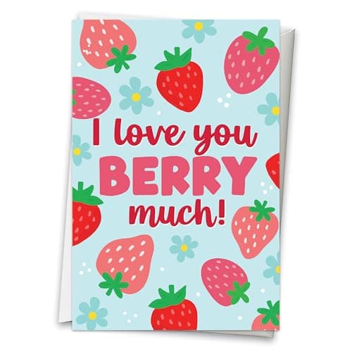 Funny Valentines Day Cards for Him - Happy Valentines Cards for Her, Wedding Anniversary Card, I Love You Card, Romantic Birthday Greeting for Husband, Mother's Day Greeting for Wife, Vday Cards