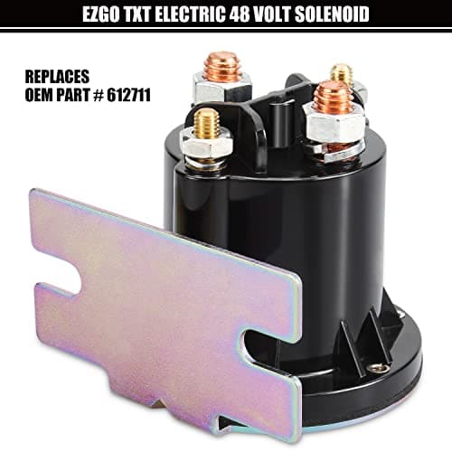 Geggkake EZGO TXT Solenoid, 48V Golf Cart Solenoid, Fit E-Z-GO Electric 48V TXT 2010-Up & All 48V MPT 800/1000 Vehicles Golf Cart, OEM# 612711 - Thumbnail 4