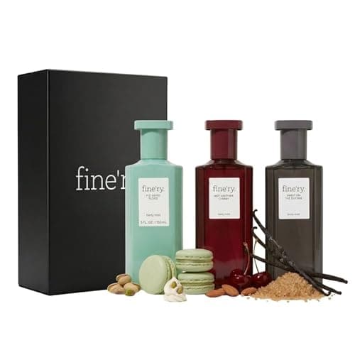 Fine’ry Mist & Match Body Mist Trio Gift Set | Not Another Cherry, Pistachio Please, Sweet On the Outside | Sweet & Fruity Hair & Body Spray Fragrances for Women | Vegan & Cruelty-Free (5 oz each) - Image 1