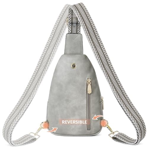BOSTANTEN Small Sling Bag for Women - Leather Crossbody Fanny Pack Chest Bag for Travel - Thumbnail 6