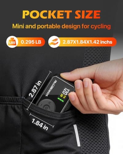 MEGAWHEELS Mini Bike Pump, Portable Bike Pump with Presta and Schrader Valve, 120PSI Bicycle Pump with Gauge, Auto Stop, Fast Inflation for City Bike, Road Bike, Mountain Bike - Thumbnail 3