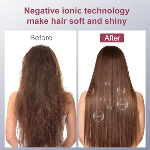CONFU Hair Dryer Pro, Professional Ionic Salon Blow Dryer with Diffuser for Women and Men, 5X Fast Drying, Powerful and Quiet Hair Blow Dryer for Fast & Easy Styling (1875 Watts) - Thumbnail 6