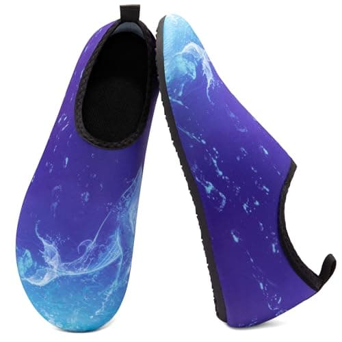 Metog Unisex Water Shoes Quick-Drying Beach Aqua Shoes for Women Men Blue Whale 7.5-8.5 W/ 6.5-7.5 M US - Image 1