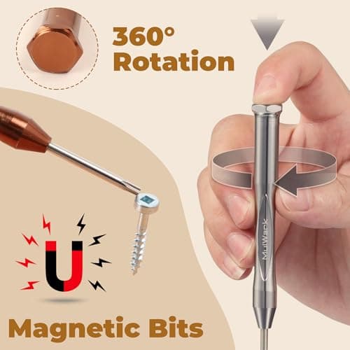 MulWark 8pc Mini Screwdriver Set - Magnetic Torx Screwdrivers Repair Kit for Electronics, Jewelry, Eyeglasses, Xbox Controller, iMac, Watch Screwdriver - Compatible Small Screwdriver Set - Thumbnail 3