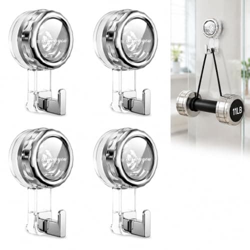 Nicespce Heavy Duty Suction Cup Hooks for Window Shower Glass Door