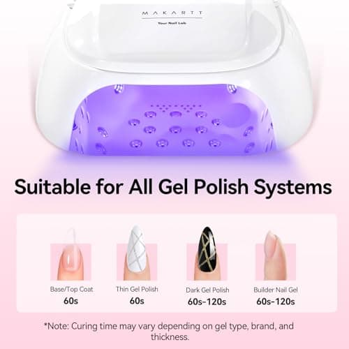 Makartt Professional LED Nail Lamp with Handle 30W Rechargeable Nail Dryer - Thumbnail 3