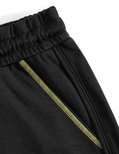 Aelfric Eden Cloud Oversized Sweat Set for women 2 Piece Shorts Outfits 2026 Summer Casual Loose Short Sleeve Matching Lounge Sets Black X-Small - Thumbnail 5