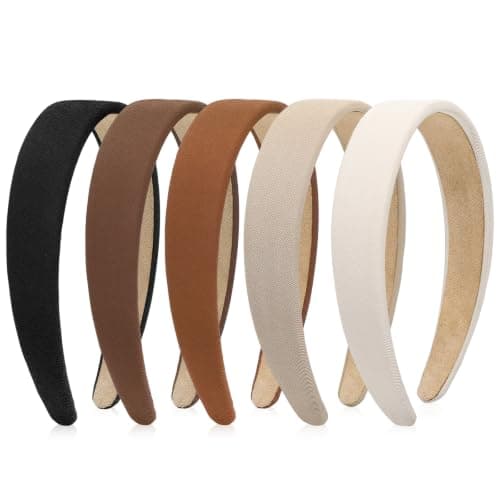 obeoby Cute Headbands for Women, Trendy Headband for Vintage Outfit Non Slip 1 Inch diademas para niñas Wide Hair Bands for Women's Hair Fall Head Bands Accessories Gifts - Image 1