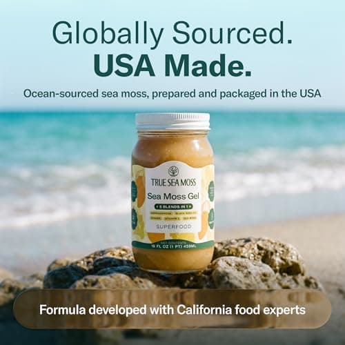 TrueSeaMoss Sea Moss Gel – Made in USA – 5-in-1 Formula – Wildcrafted Seamoss, Ashwagandha & Jarred Vegetables – Ashwagandha, Pack of 2 (Labels may Vary) - Thumbnail 6