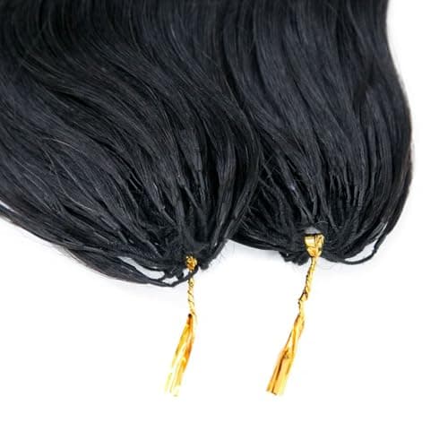 YWIGS Pre-Separated Human Crochet Hair for Miracle Knots 50 Strands 14" NC - Thumbnail 4