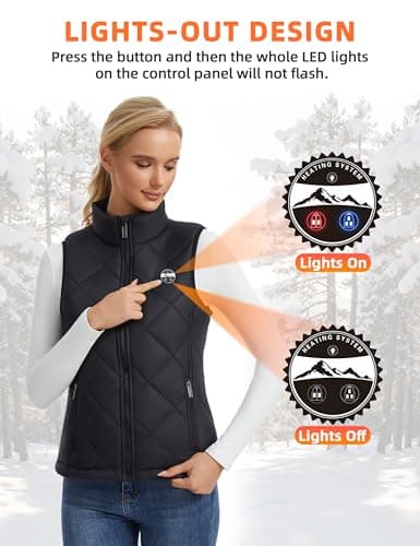 Professional Women's Heated Vest with Universal USB Cable (Battery Pack Not Included) (US, Alpha, XX-Large, Regular, Regular) - Thumbnail 5