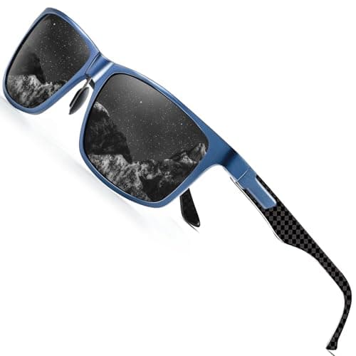 ANYLUV Polarized Sunglasses for Men Rectangular Classic Al-Mg Metal Frame Sun Glasses Mens Sunglasses with UV Protection - Image 1