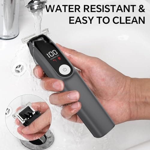Beard Trimmer for Men 5 in 1 Electric Razor for Nose, Body, Face and Mustache Grooming Kit Cordless Hair Clipper Trimmer with Smart Charge Technology - Thumbnail 6