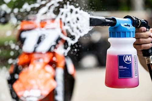 Motomuck 3 Piece Essentials Kit - Hose Conected Foam Gun/Foam Blaster - Motomuck 1 Gal PH Neutral Cleaner with Nano Coating tech foam gun soap refill - 32oz PH Neutral Nano trigger spray cleaner - Thumbnail 4