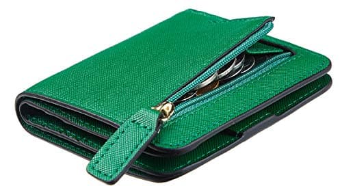 Toughergun Women’s Small Slim Leather Wallet with RFID Protection, Compact Bifold Mini Purse with Clear ID Window - Image 1