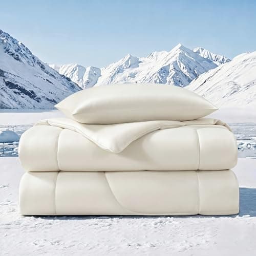 Quataly Cooling Comforter Set Twin Size Breathable Comforter with Sheets