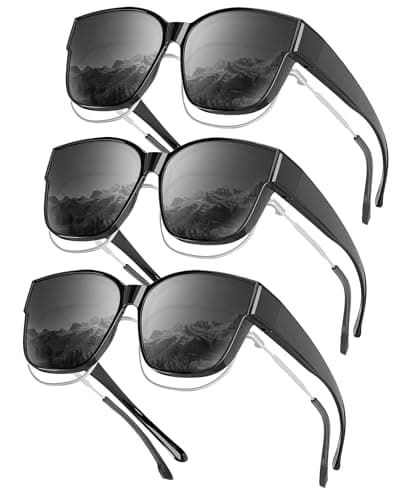 KALIYADI Fit-Over-Glasses Polarized Sunglasses-for-Men Wrap-Around-Sunglasses: Mens Polarized Sun glasses UV400 Protection - Image 1
